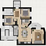 Shield 1 - 3 Bdr With Balcony In Копенгаген
